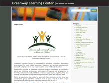 Tablet Screenshot of greenwaylearningcenter.com